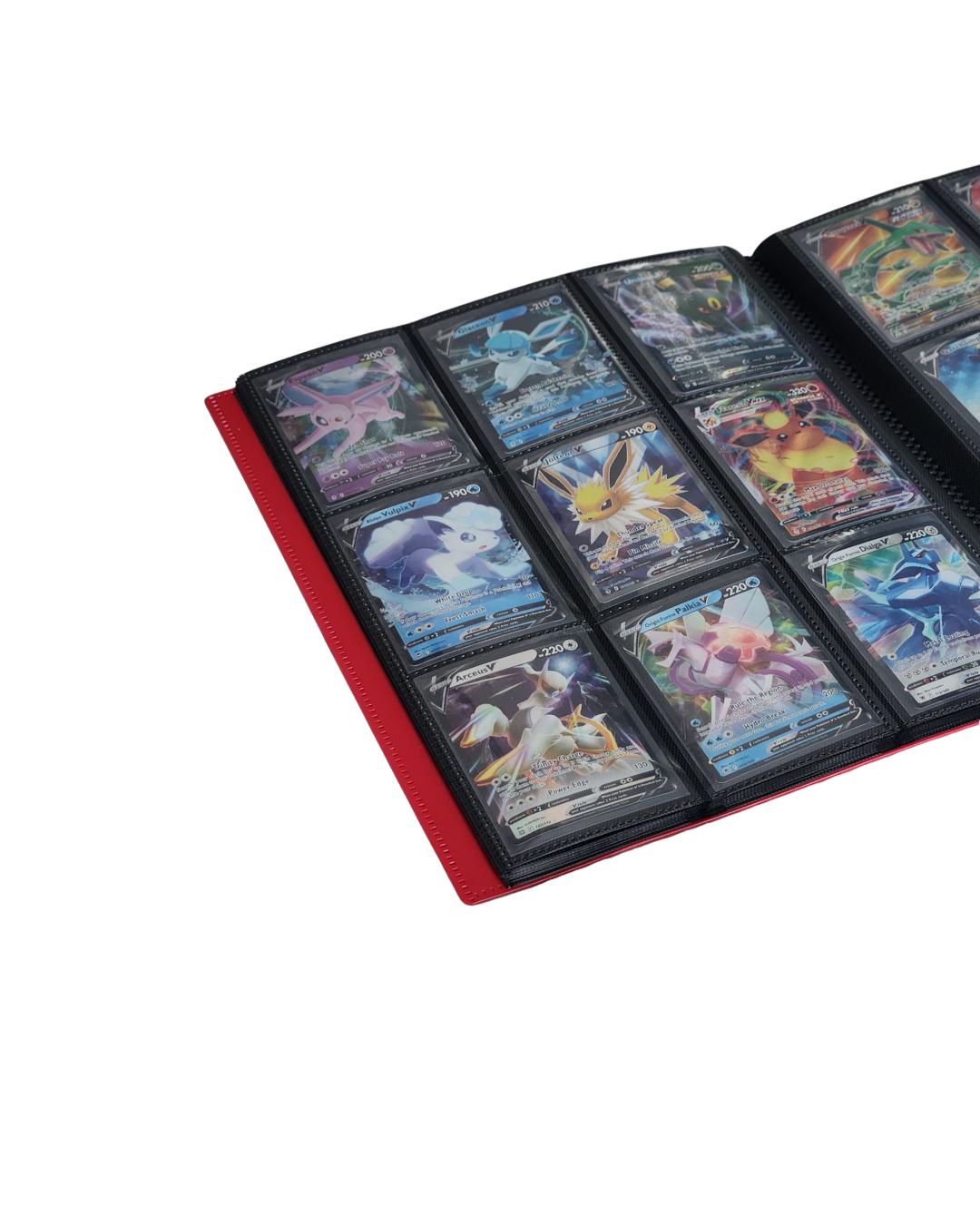 EVORETRO 9 Pocket Card Flex Portfolio | 360 Card Collector Folio Binder
