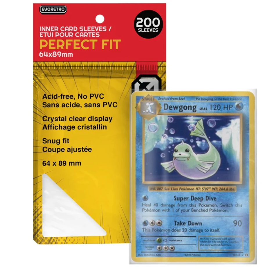 pokemon cards sleeves under 200 EVORETRO Perfect Fit Inner – 100 Packs Of and figure prints Acid Deck:FINAL FANTASY X - Counter Blitz All cards from the GBA
