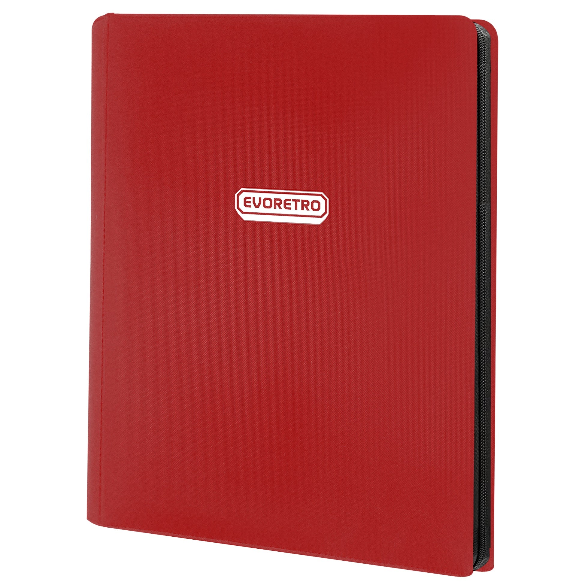 EVORETRO 9-Pocket Zip-Up Zipper Binder 360 Cards – Red - 20 Unit Case
