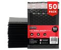 EVORETRO Poly Bubble Mailers 6X10" – Black (50-Pack) - 6 Unit Case