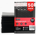 EVORETRO Poly Bubble Mailers 4X6" – Black (50-Pack) - 8 Unit Case