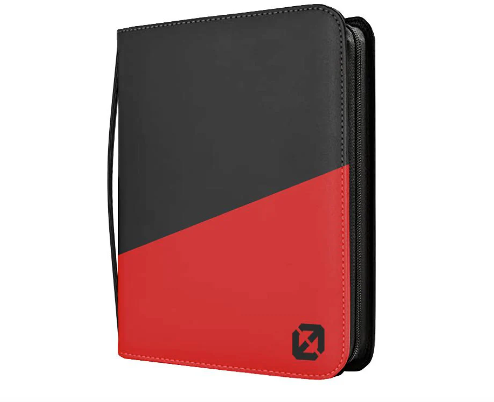 EVORETRO Top Loader Binder 3X3 216 Card Holder Black-Red - 10 Unit Case