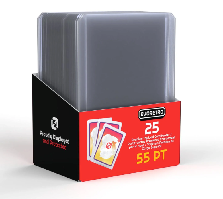 EVORETRO Toploader 55PT – Pack Of 25 - 40 Unit Case