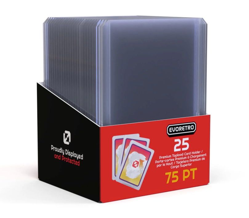 EVORETRO Toploader 75PT – Pack Of 25 - 40 Unit Case