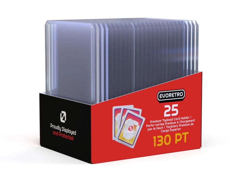 EVORETRO Toploader 130PT – Pack Of 25 - 20 Unit Case