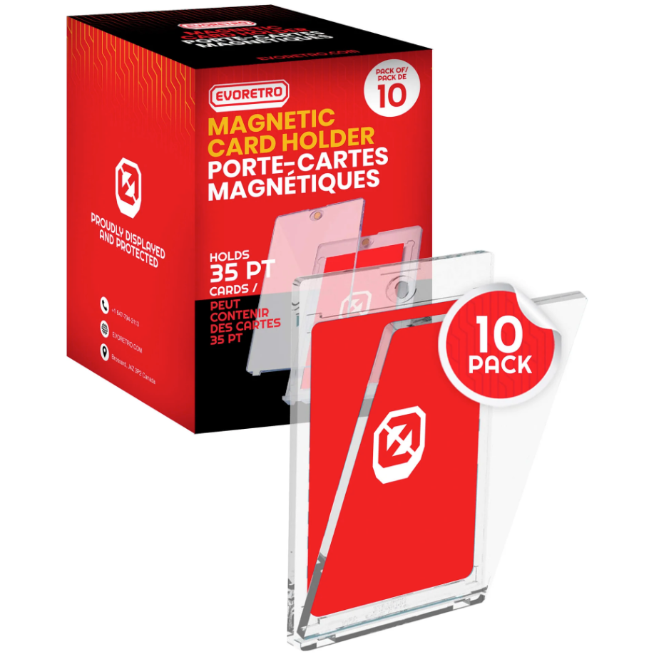 One-Touch Magnetic Card Holder 35PT 10 Pack Trading And Gaming Cards - 20 Unit Case